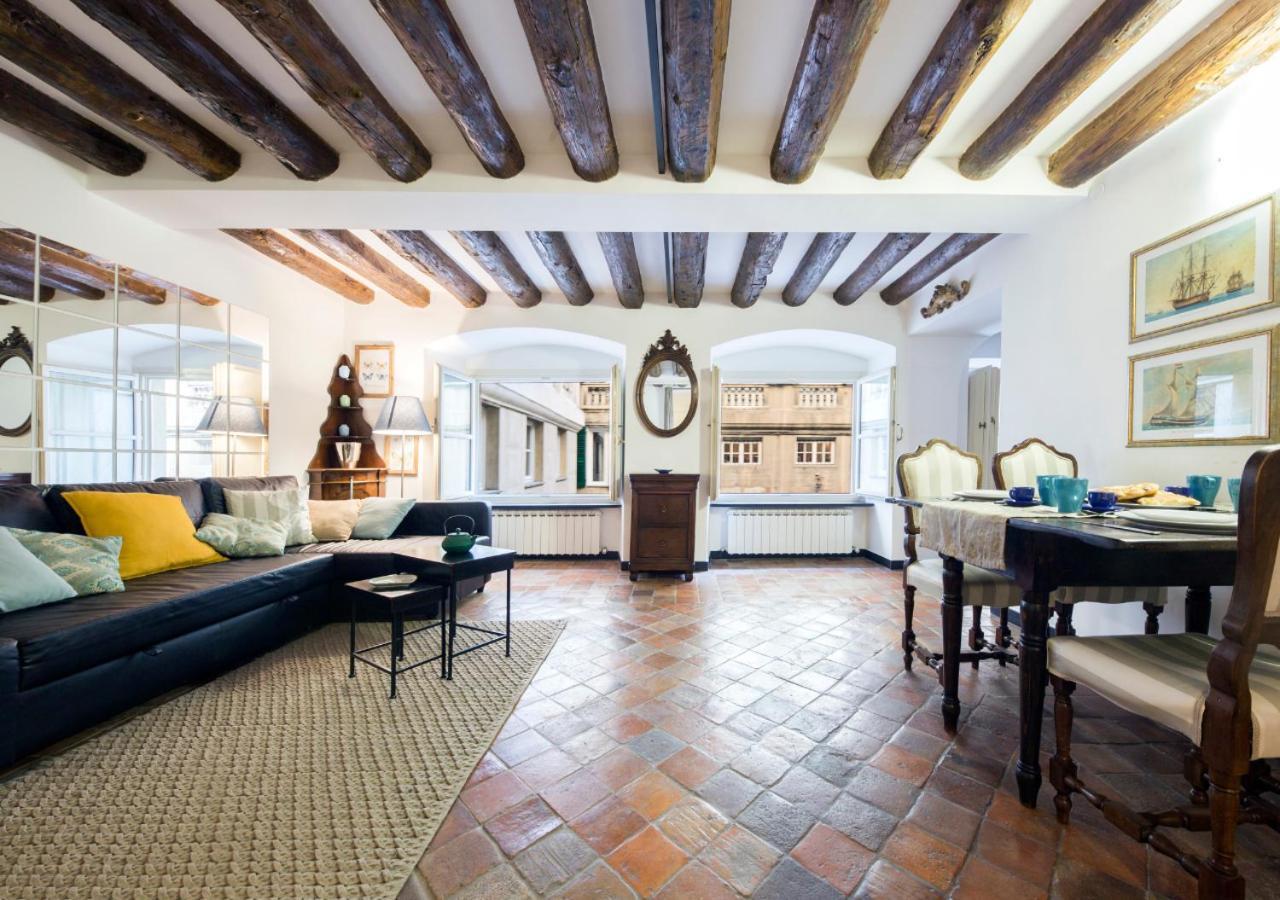 Ferienwohnung Elegante Loft In Centro Storico Acquario Genua Exterior foto