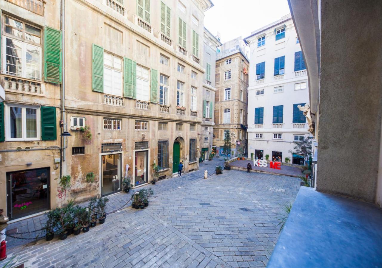 Ferienwohnung Elegante Loft In Centro Storico Acquario Genua Exterior foto
