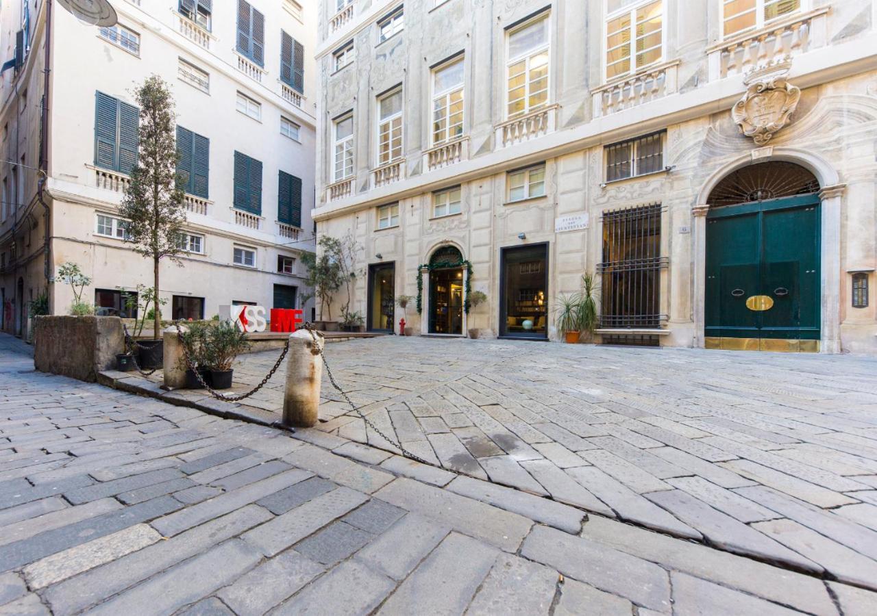 Ferienwohnung Elegante Loft In Centro Storico Acquario Genua Exterior foto